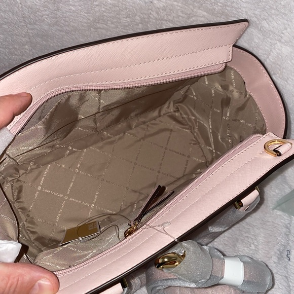 Michael kors MD TZ blossom leather satchel NWT